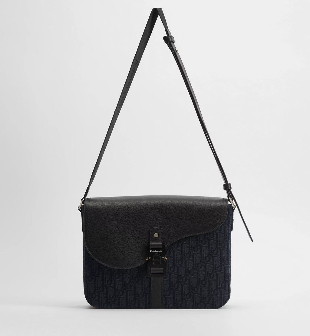 Medium Saddle Messenger Bag with Flap