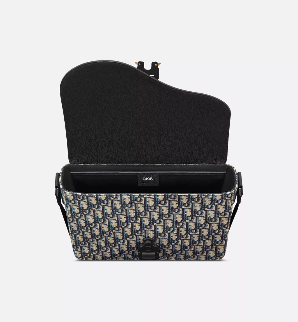Medium Saddle Messenger Bag with Flap