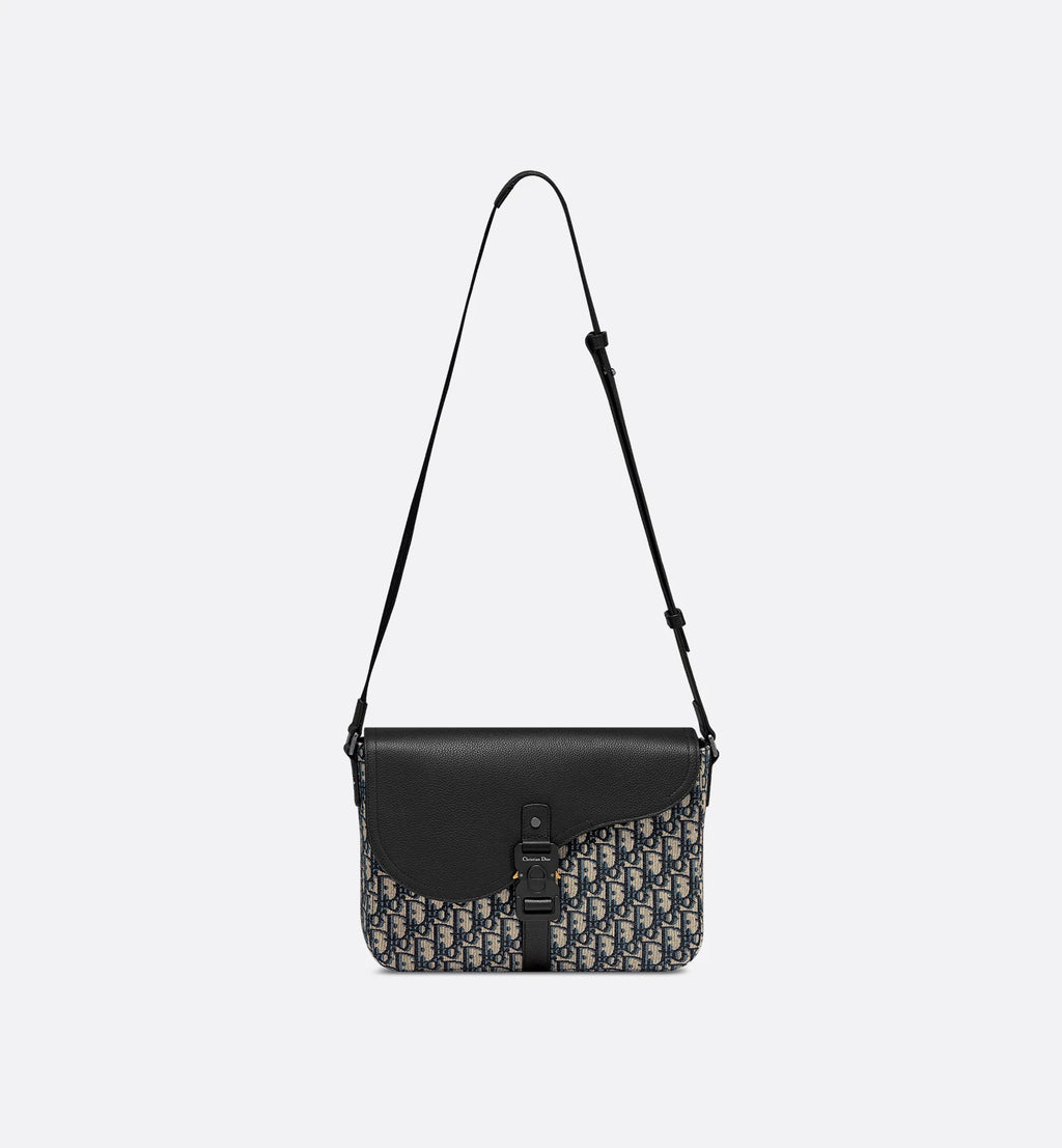 Medium Saddle Messenger Bag with Flap