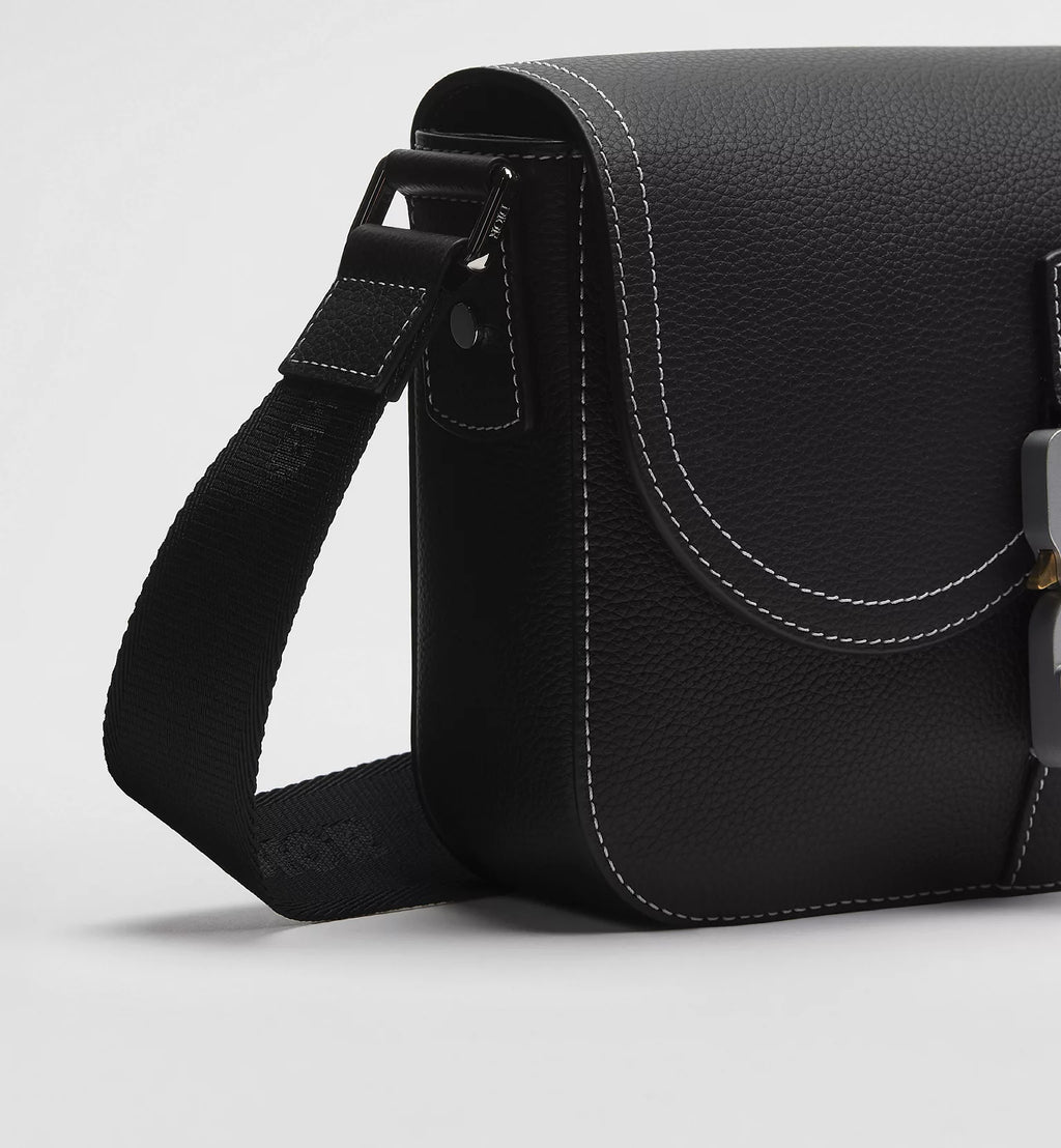 Small Saddle Messenger Bag with Flap