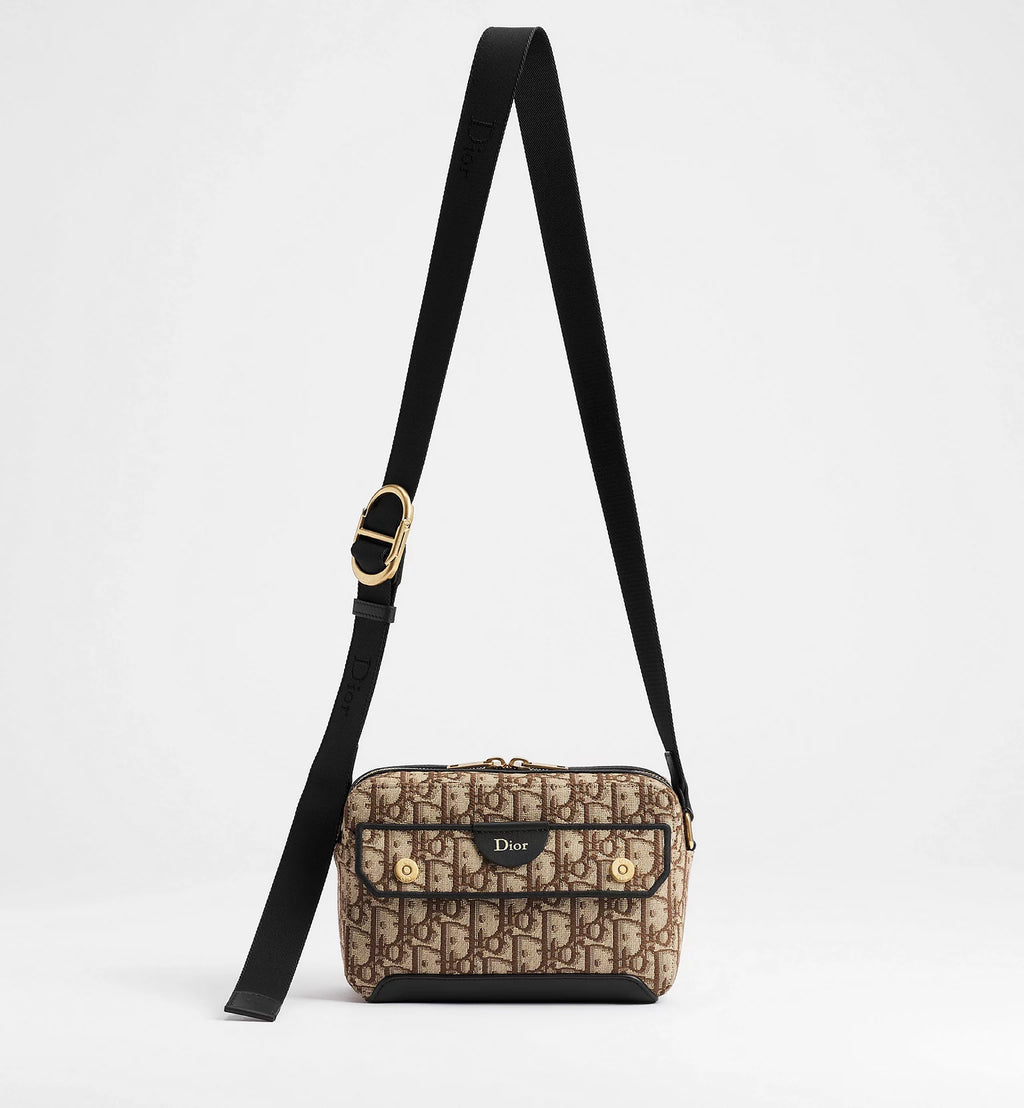 Mini Pocket Dior Jett Zipped Messenger Bag
