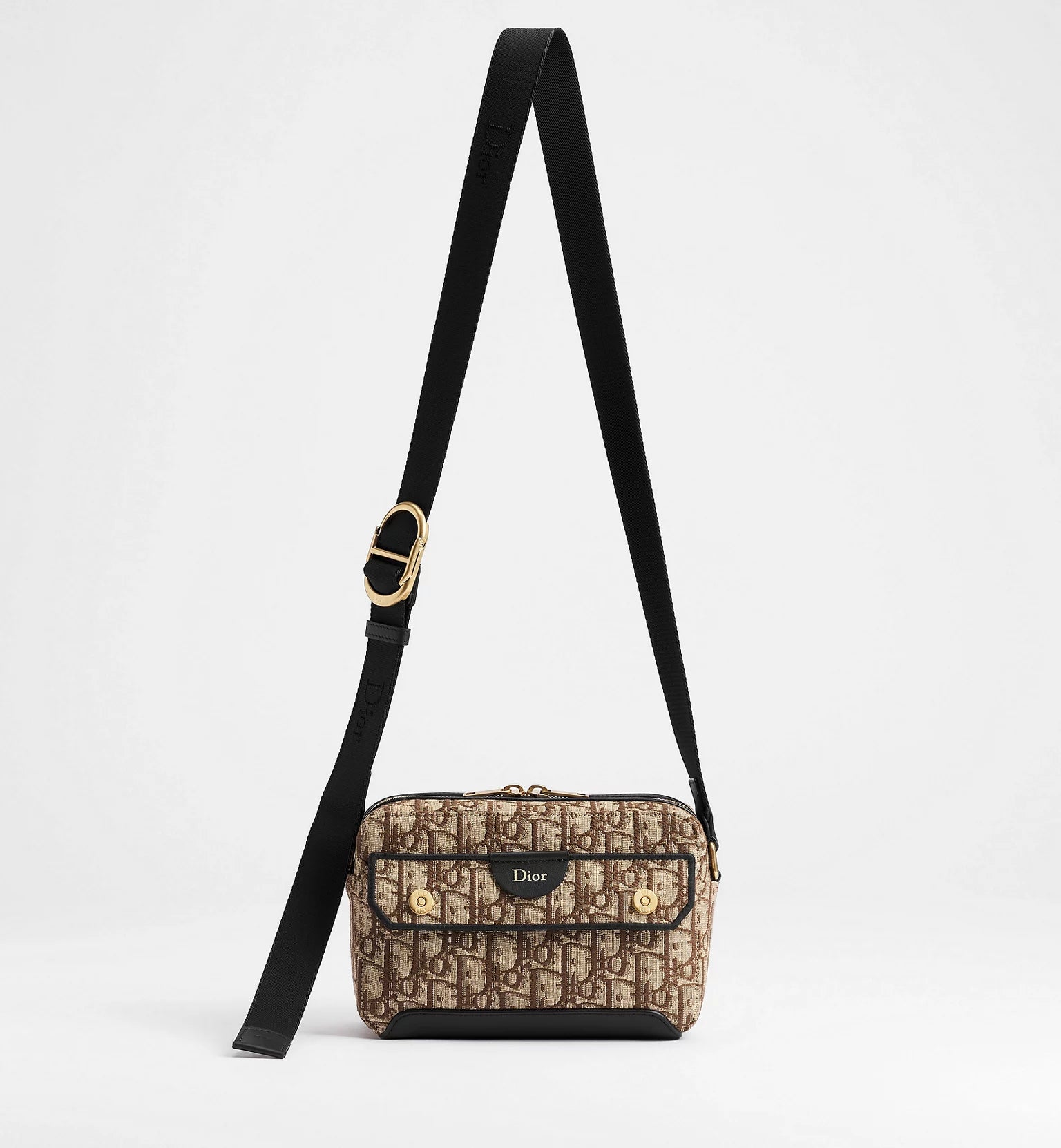 Mini Pocket Dior Jett Zipped Messenger Bag