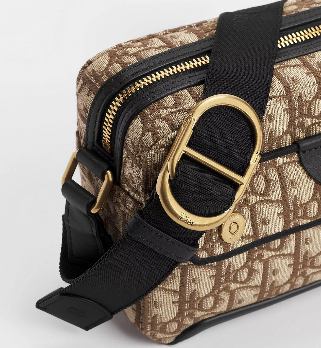 Mini Pocket Dior Jett Zipped Messenger Bag