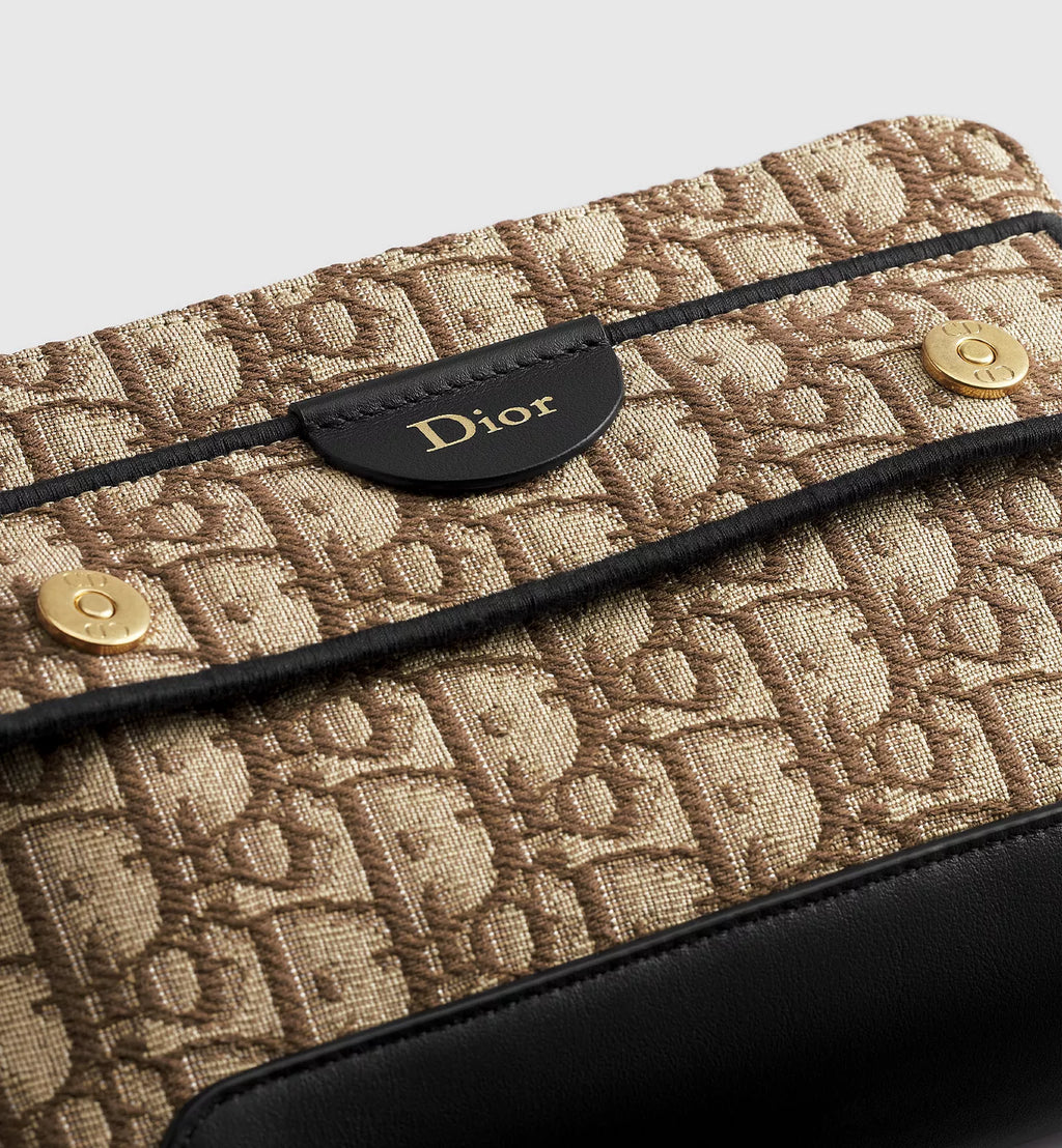 Mini Pocket Dior Jett Zipped Messenger Bag