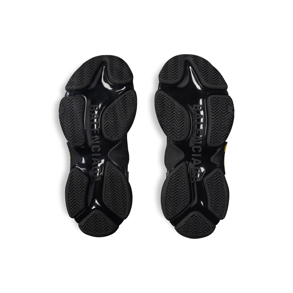 Men's Triple S Tape Type Trainers in Black/yellow