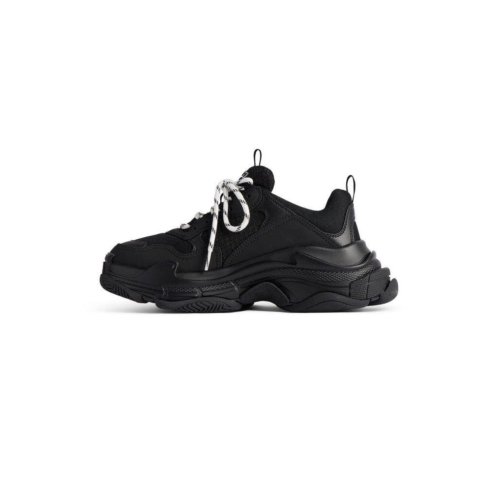 Men's Triple S Tape Type Trainers in Black/yellow