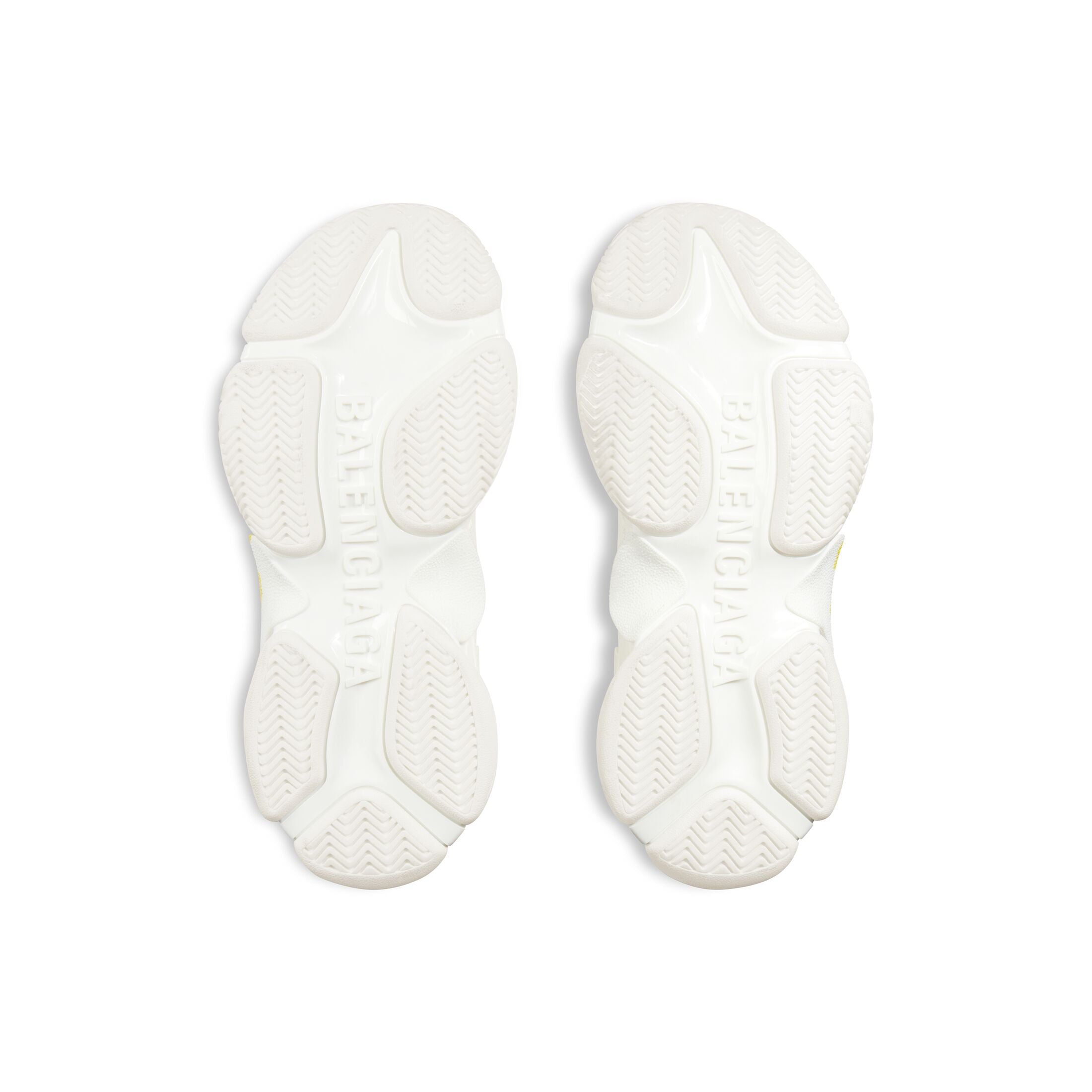 Men's Triple S Tape Type Trainers in White/yellow