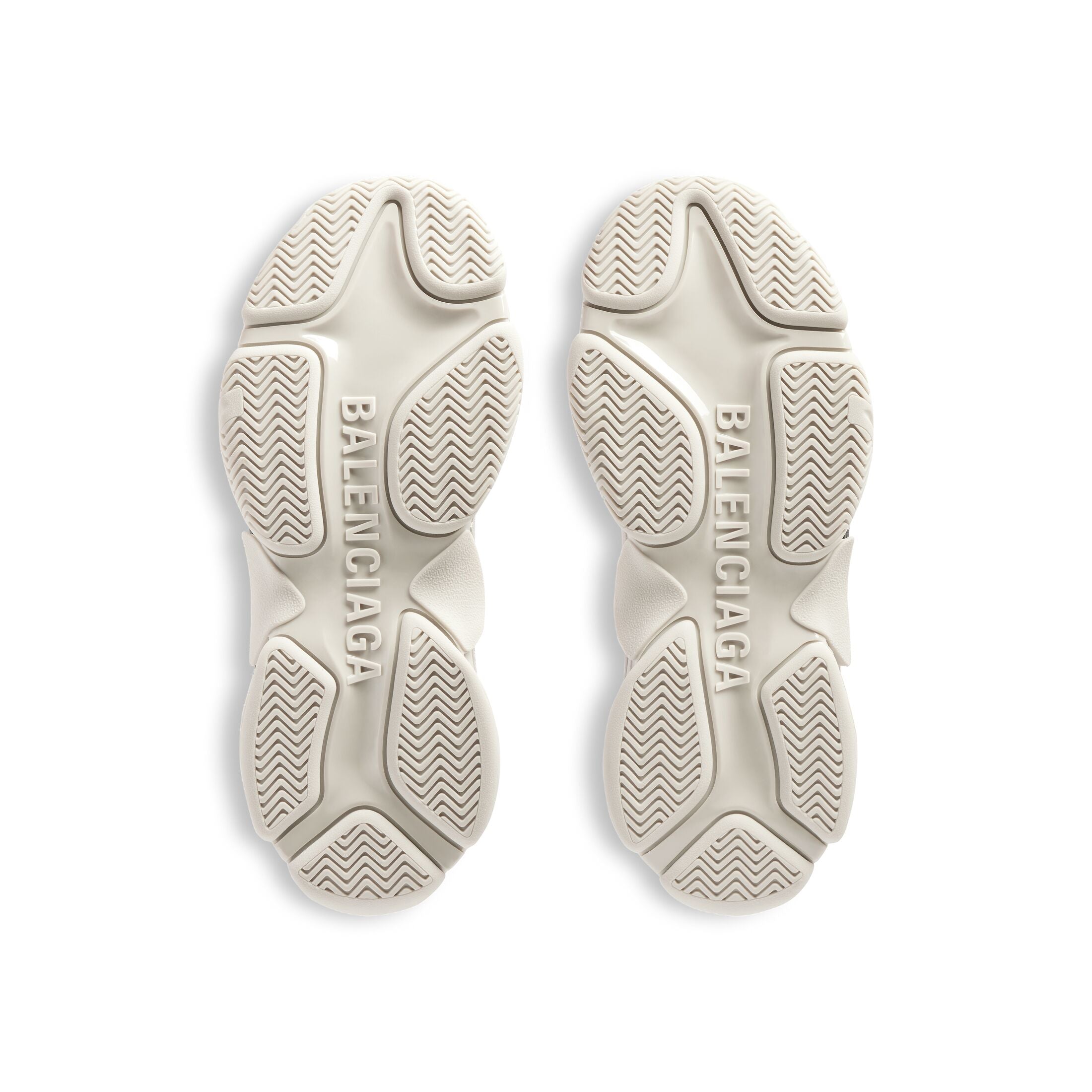 Men's Triple S Tape Trainers in Beige/black