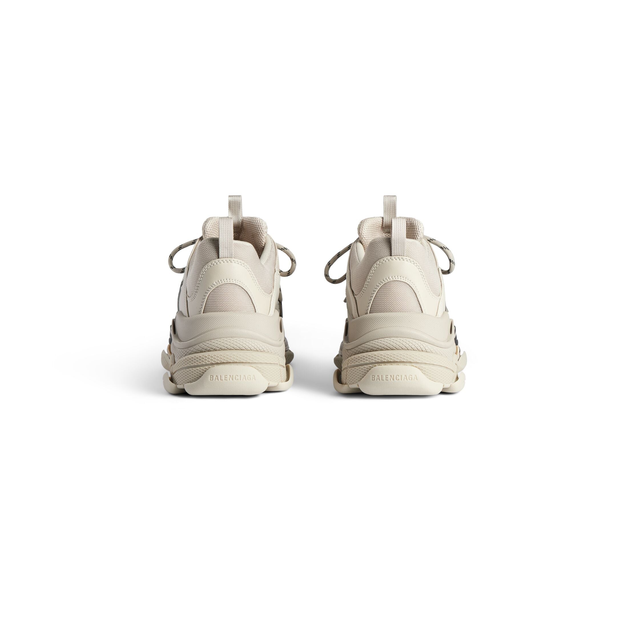 Men's Triple S Tape Trainers in Beige/black
