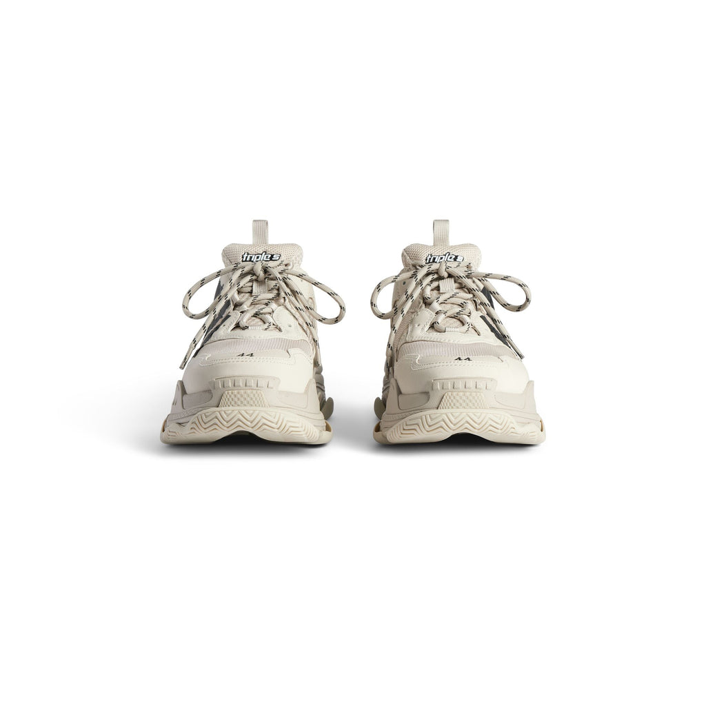 Men's Triple S Tape Trainers in Beige/black