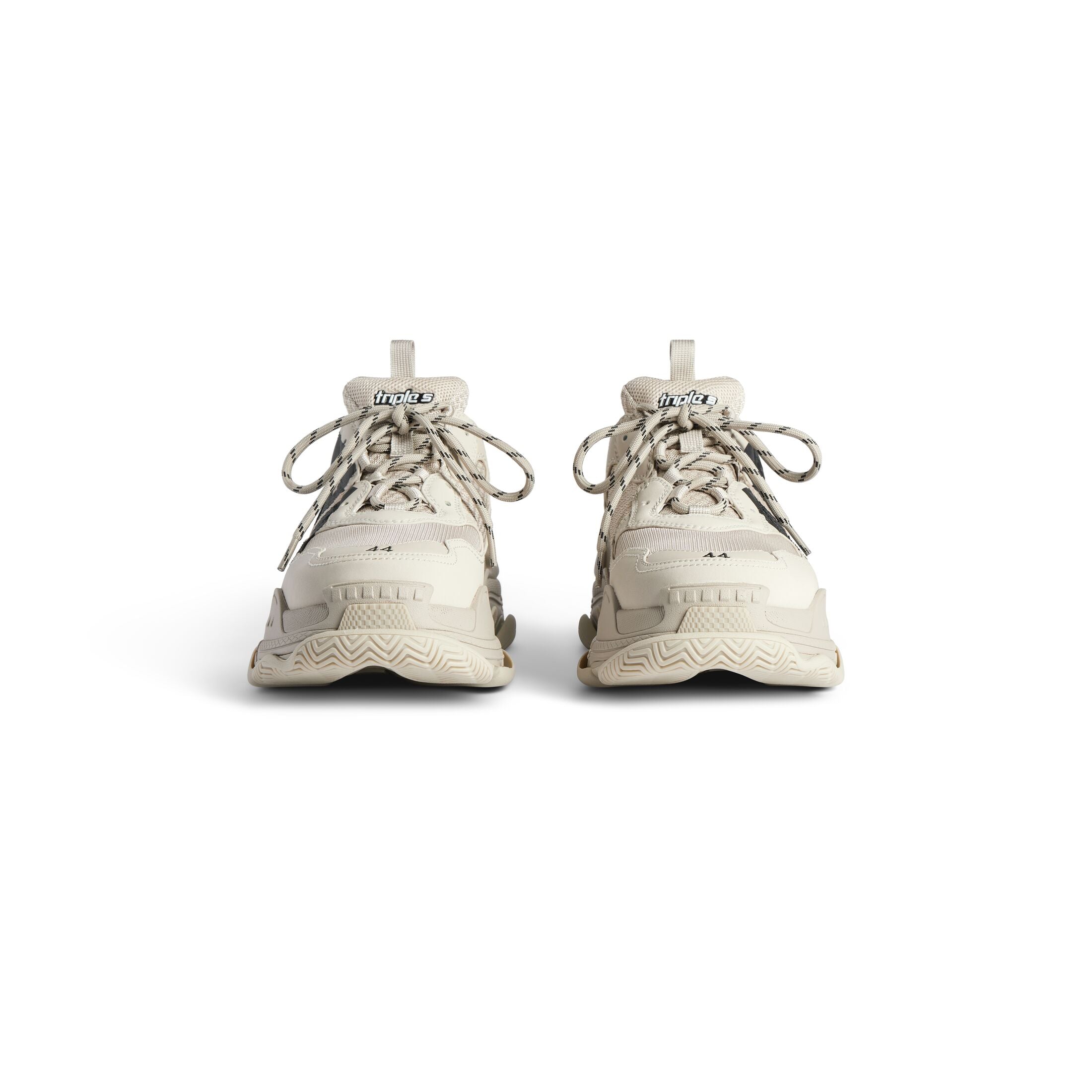 Men's Triple S Tape Trainers in Beige/black