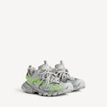 Men's Track Signature Trainers in Grey/neon Yellow