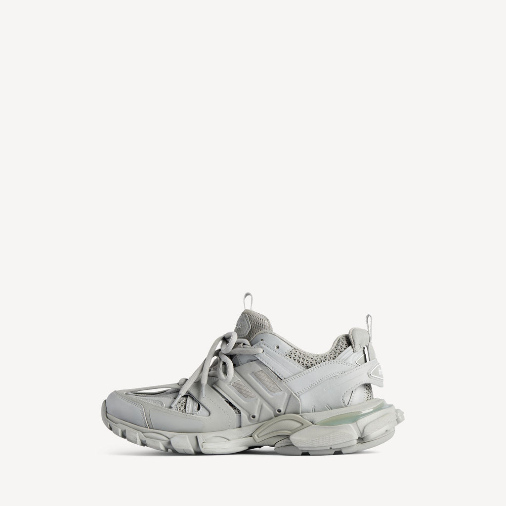 Men's Track Signature Trainers in Grey/neon Yellow