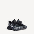 Men's Track Signature Sneaker in Black/white