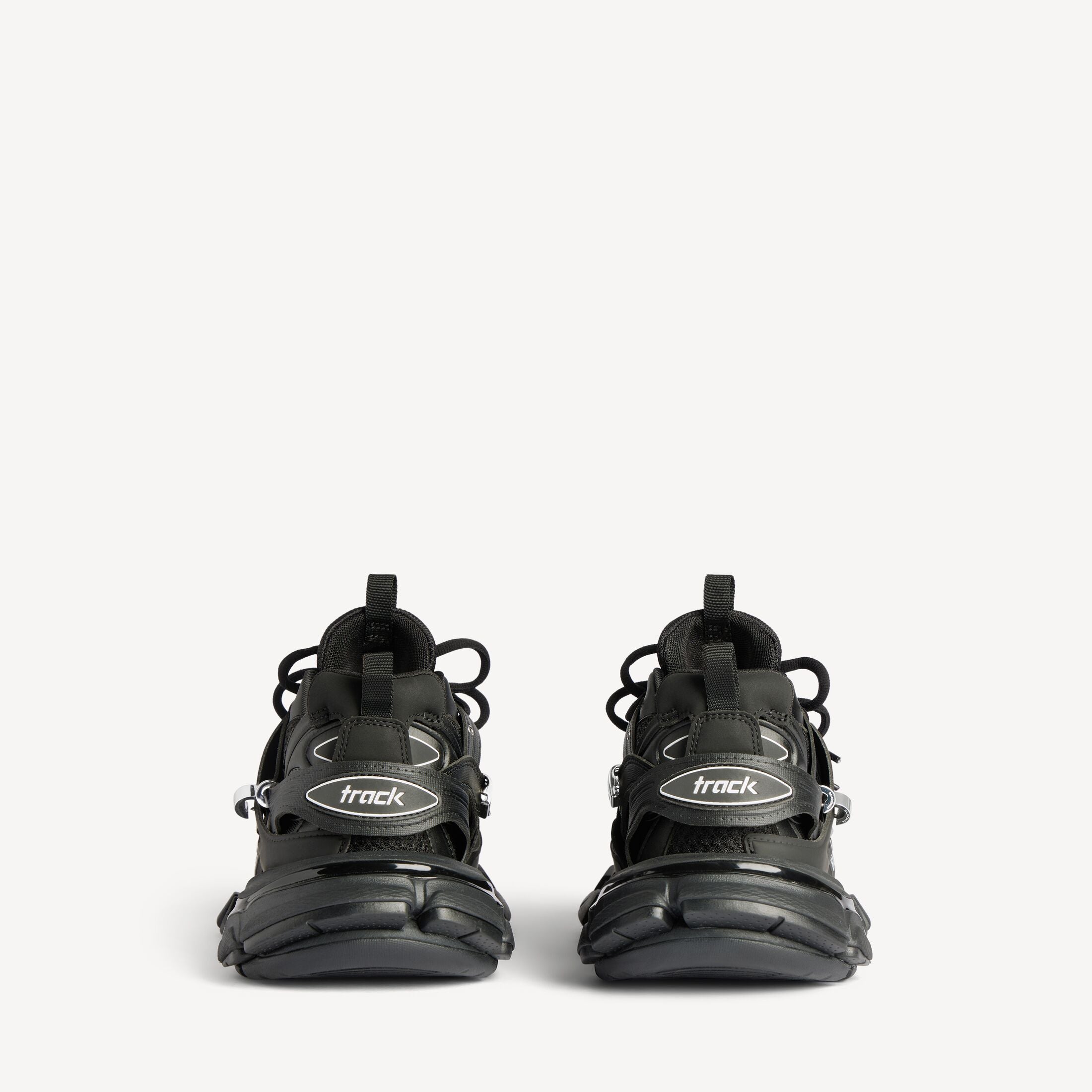 Men's Track Piercing Trainers in Black