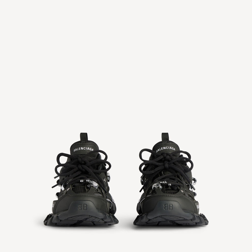 Men's Track Piercing Trainers in Black