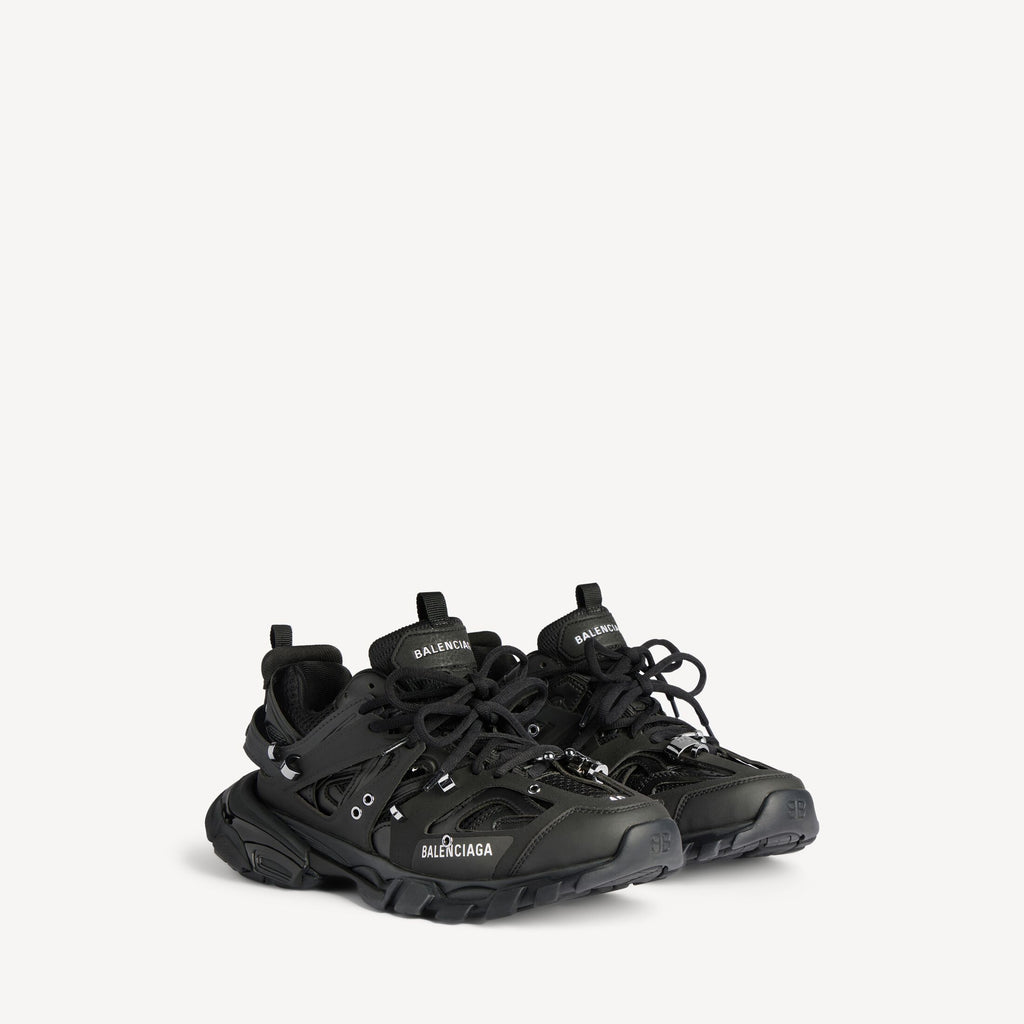 Men's Track Piercing Trainers in Black