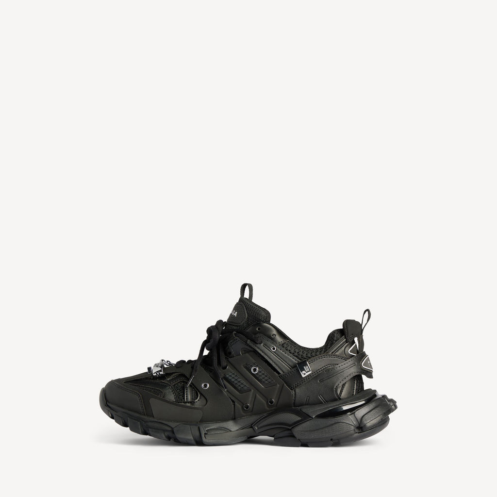 Men's Track Piercing Trainers in Black