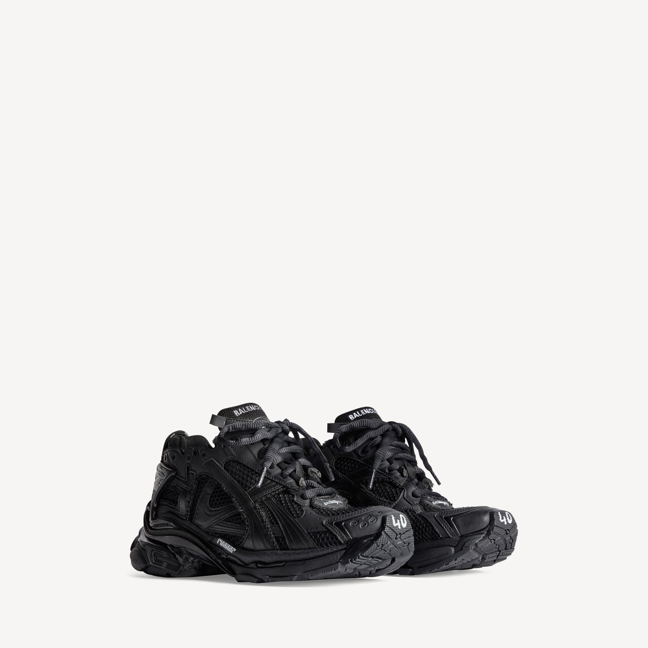 Men's Runner Trainers in Black