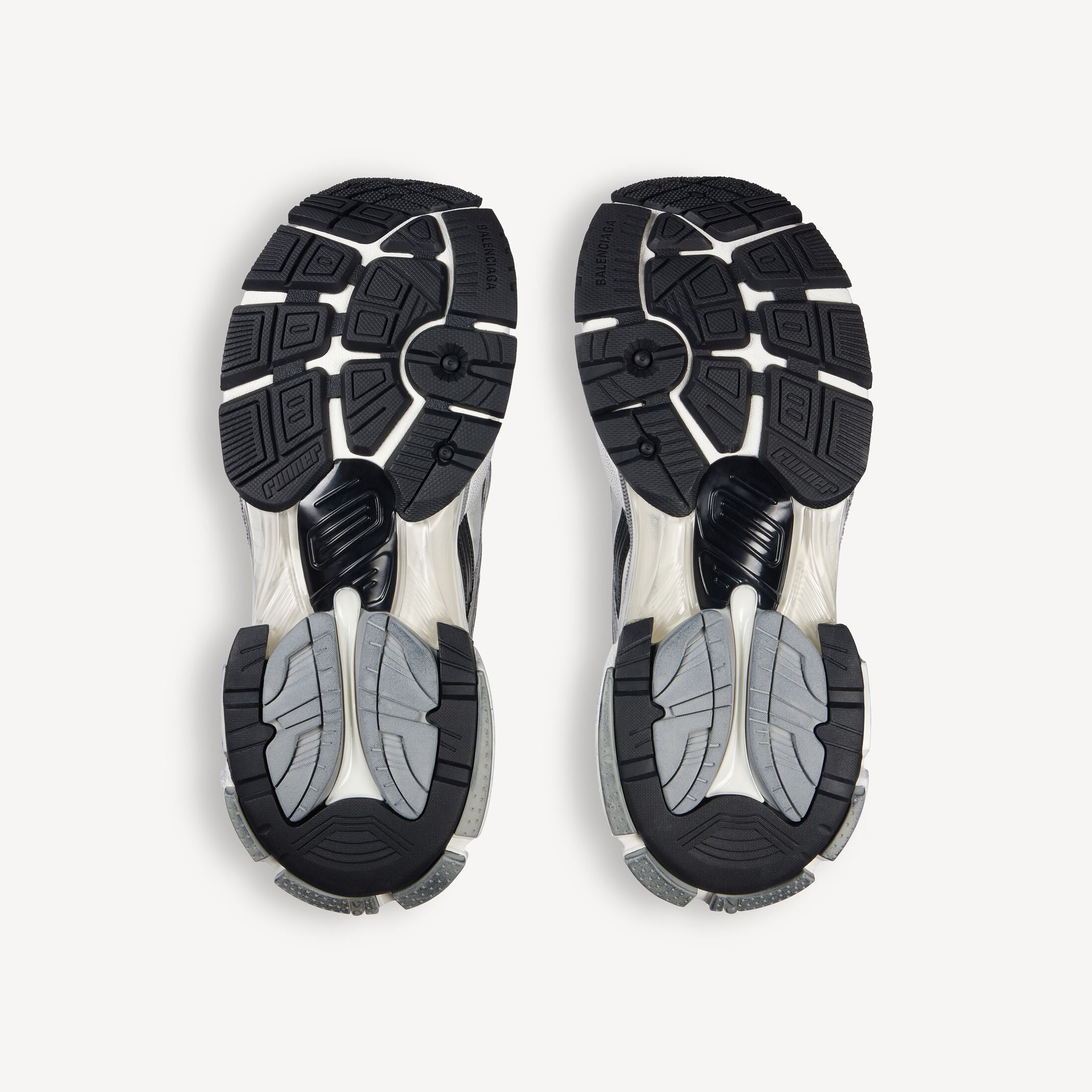 Men's Runner Trainers in Grey/white/black