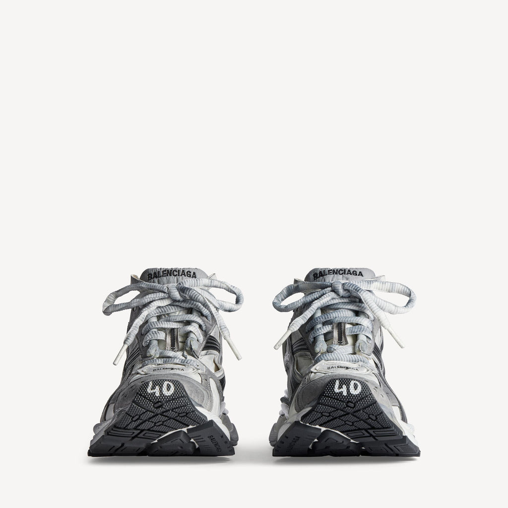 Men's Runner Trainers in Grey/white/black