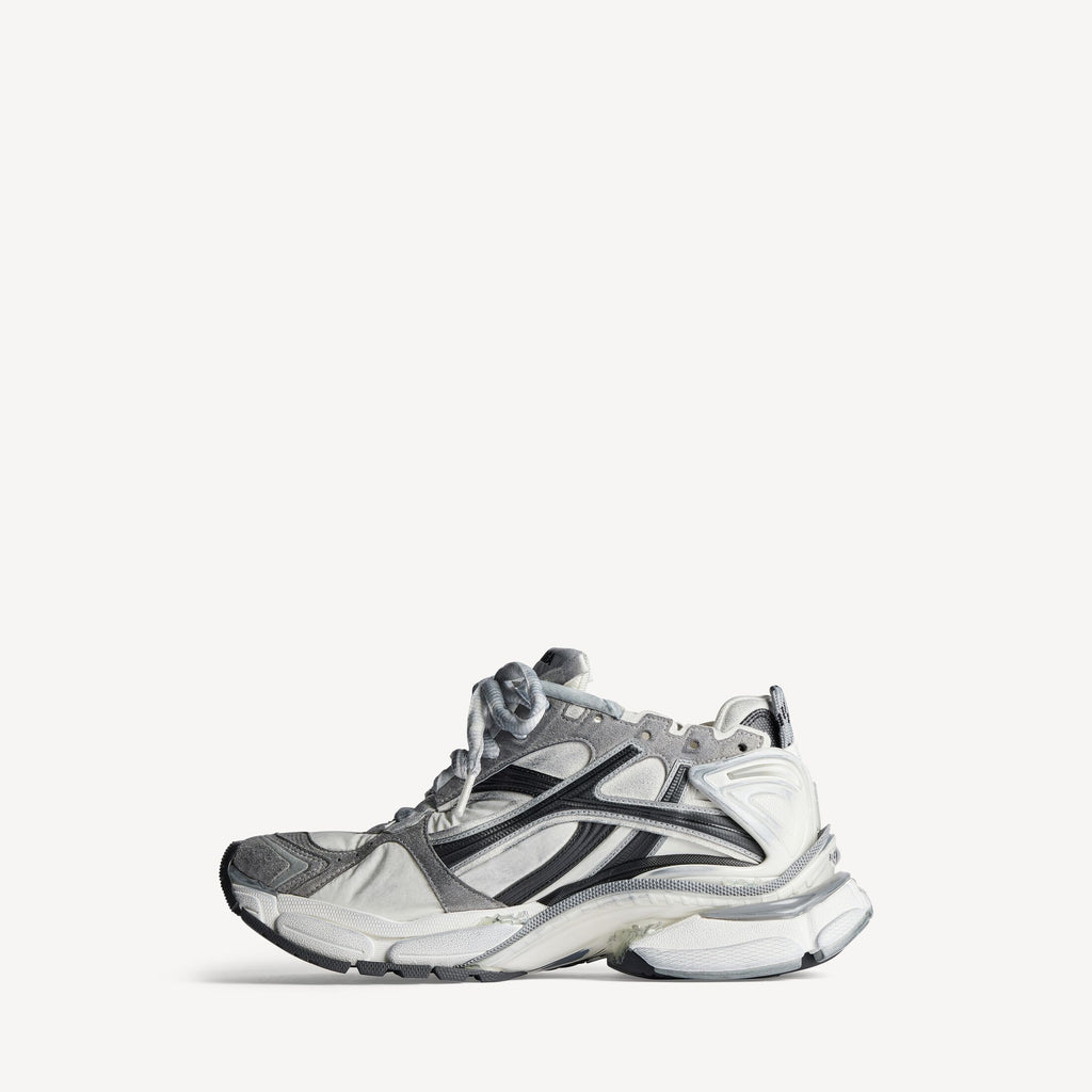 Men's Runner Trainers in Grey/white/black