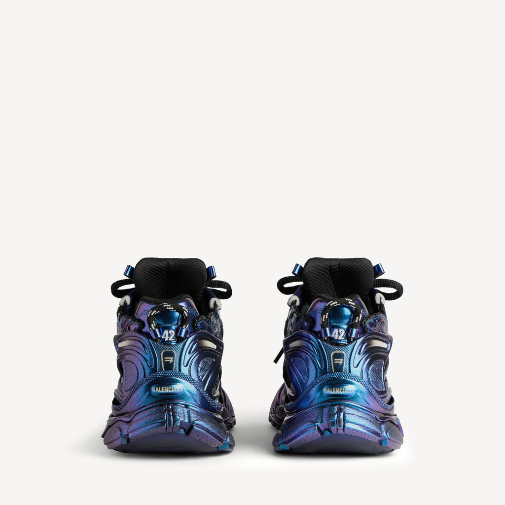 Men's Runner Iridescent Trainers in Blue