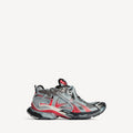 Men's Runner Gradient Trainers in Grey/red/black