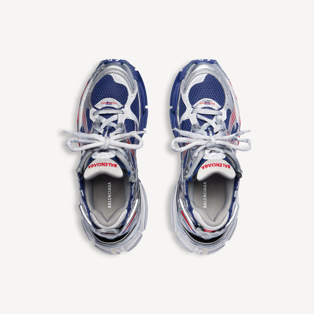 Men's Runner Gradient Trainers in Navy/red/grey