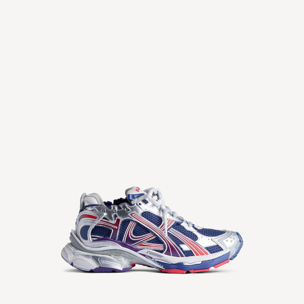 Men's Runner Gradient Trainers in Navy/red/grey