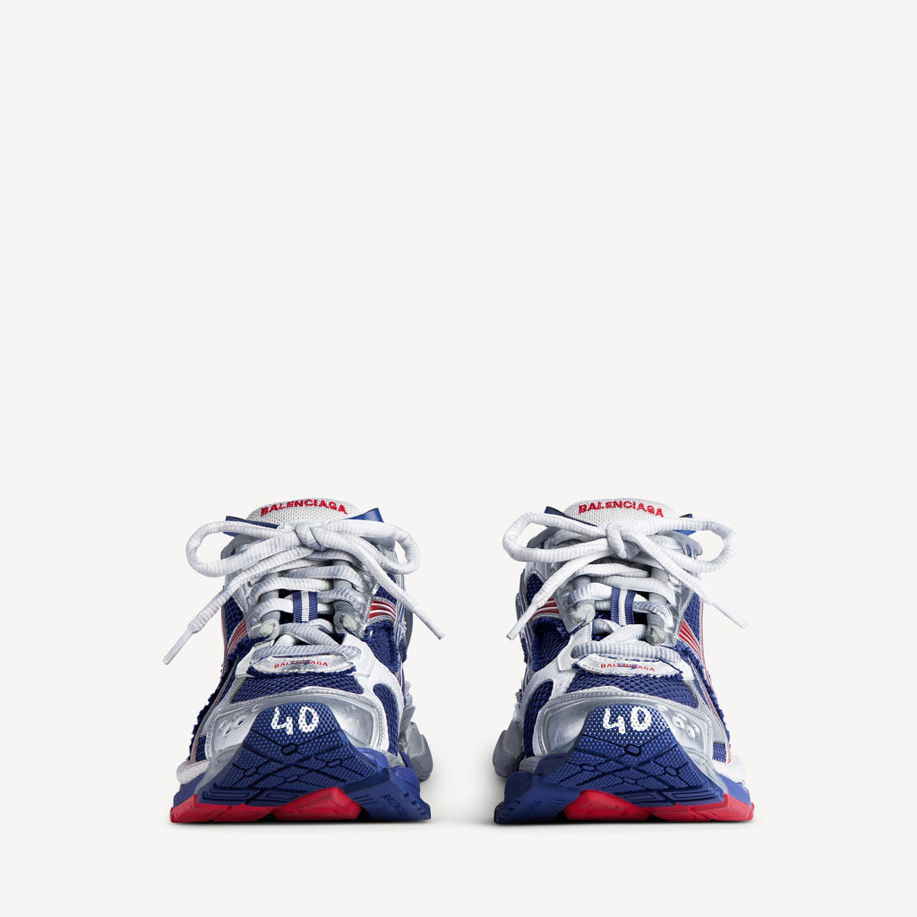 Men's Runner Gradient Trainers in Navy/red/grey
