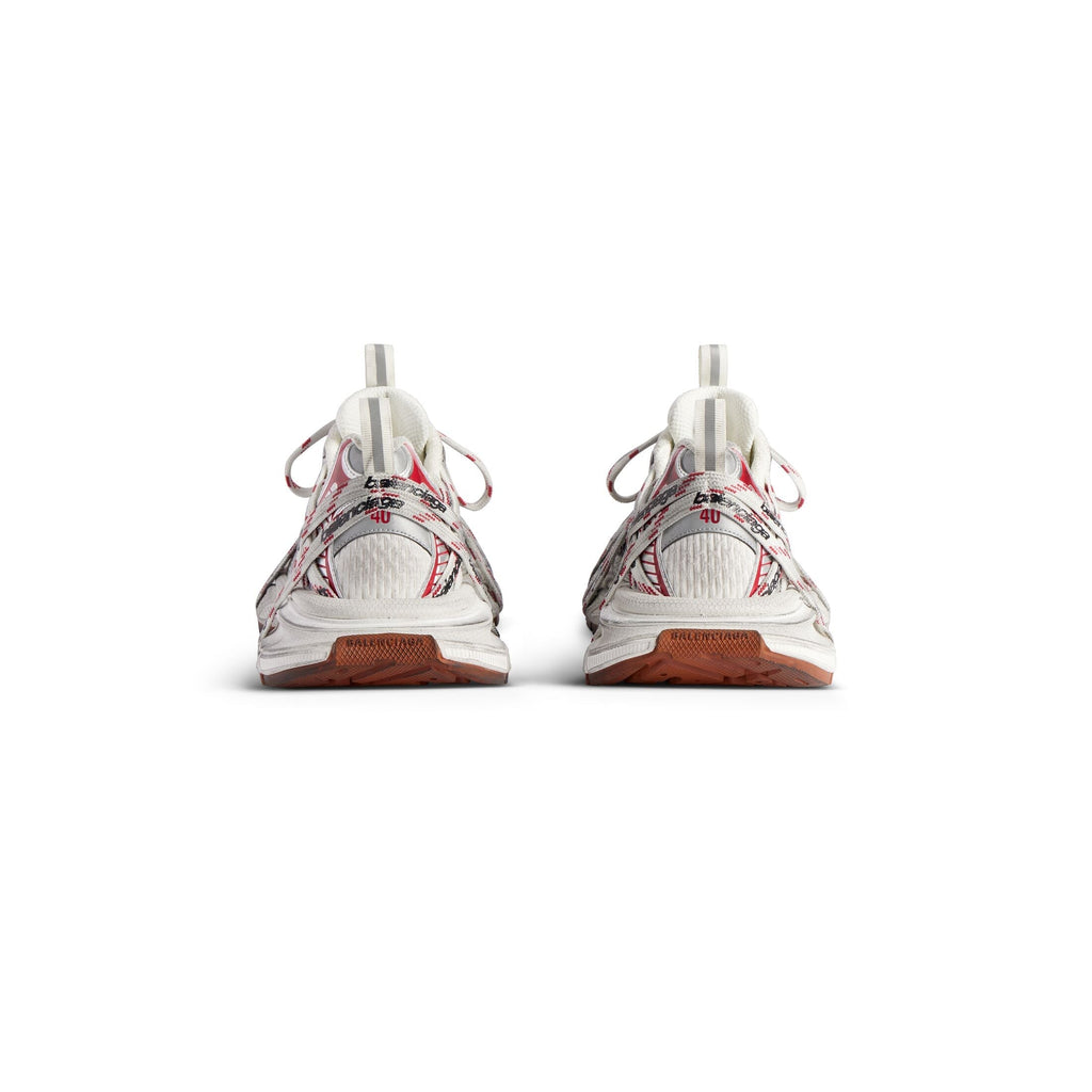 Men's 3xl Extreme Laces Logo Sneaker in Beige/grey/red/brown