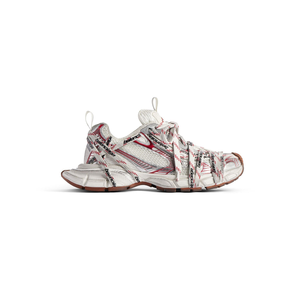 Men's 3xl Extreme Laces Logo Sneaker in Beige/grey/red/brown