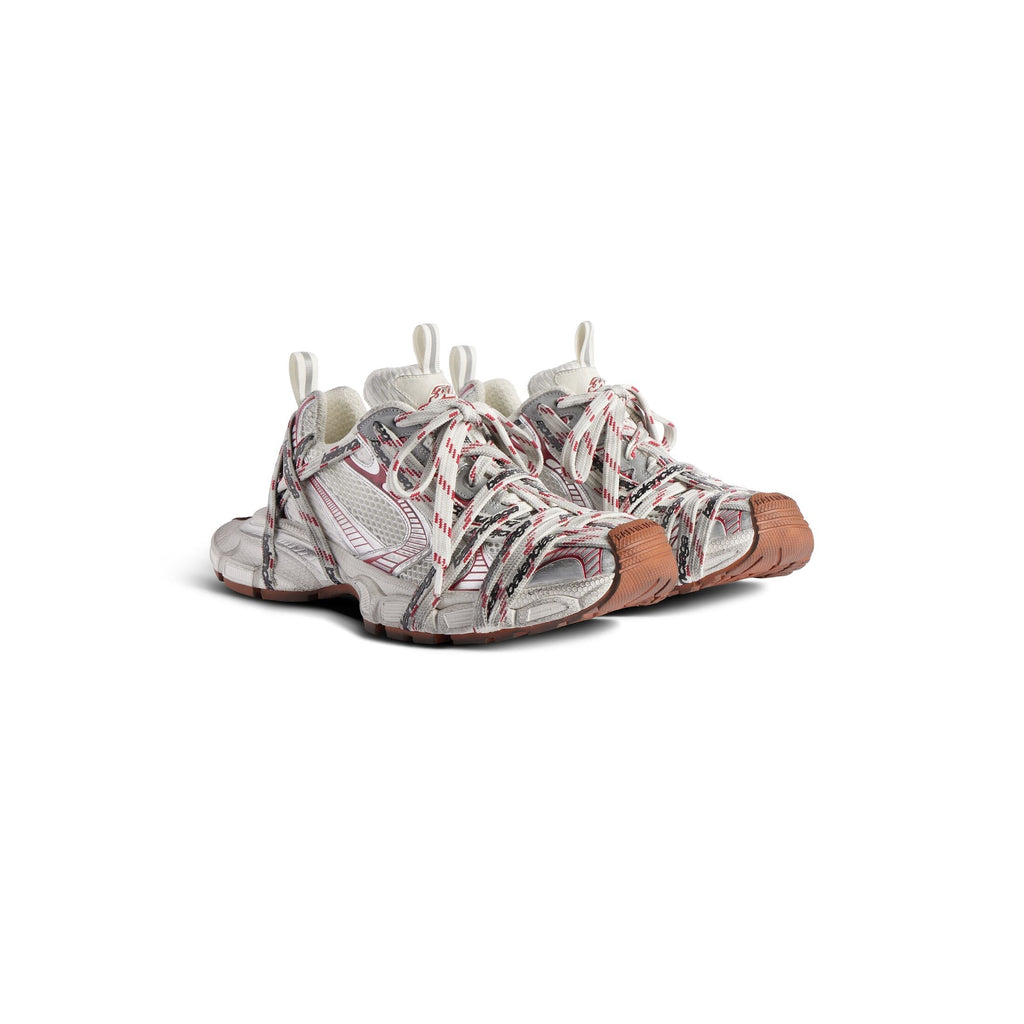 Men's 3xl Extreme Laces Logo Sneaker in Beige/grey/red/brown