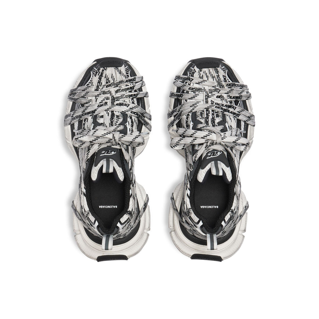 Men's 3xl Extreme Laces Logo Sneaker in White/black
