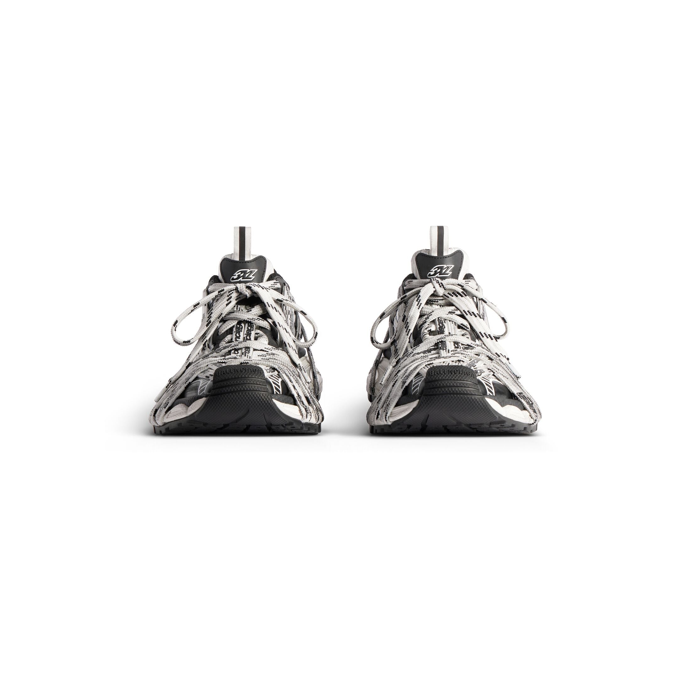 Men's 3xl Extreme Laces Logo Sneaker in White/black