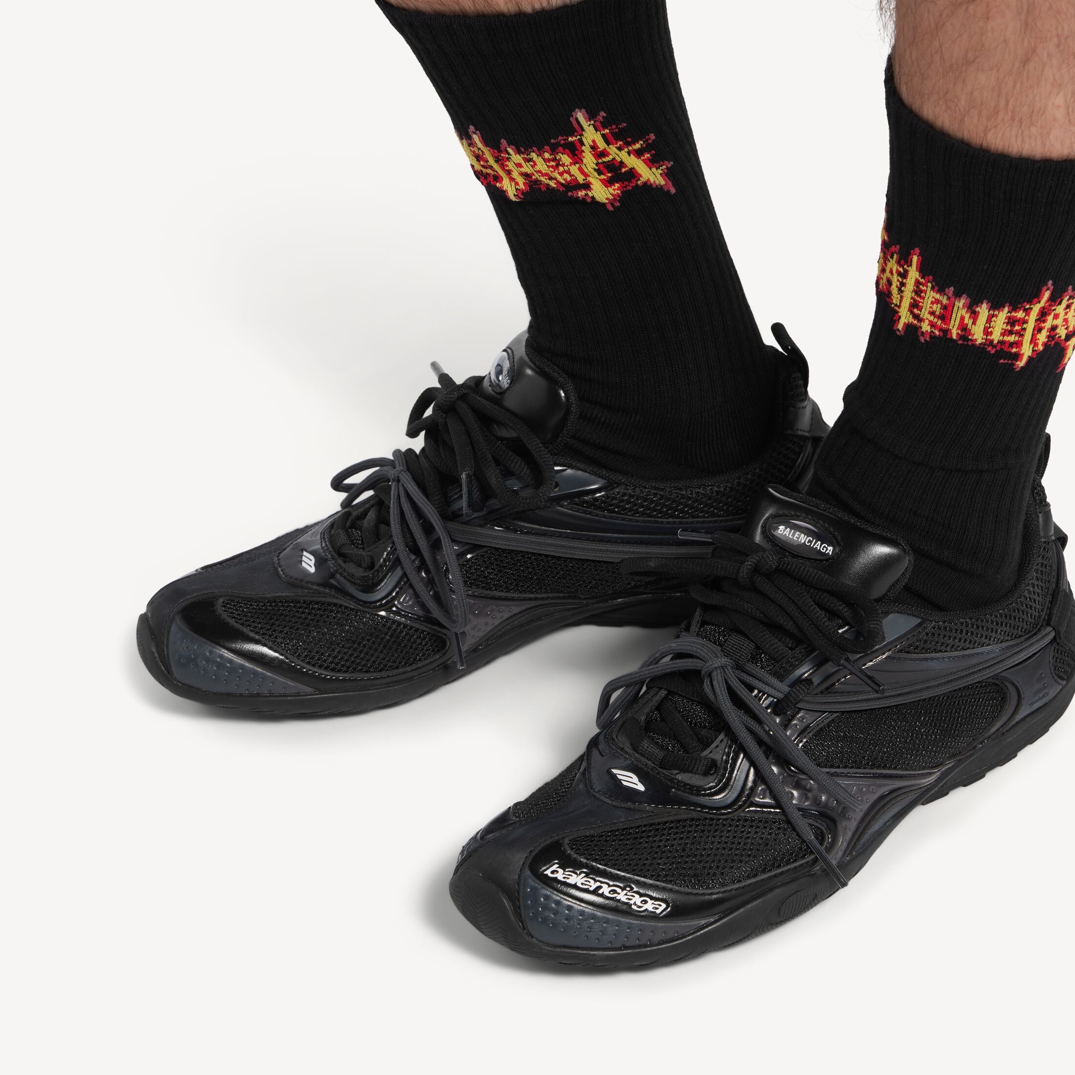 Men's Radar Trainers in Black/grey