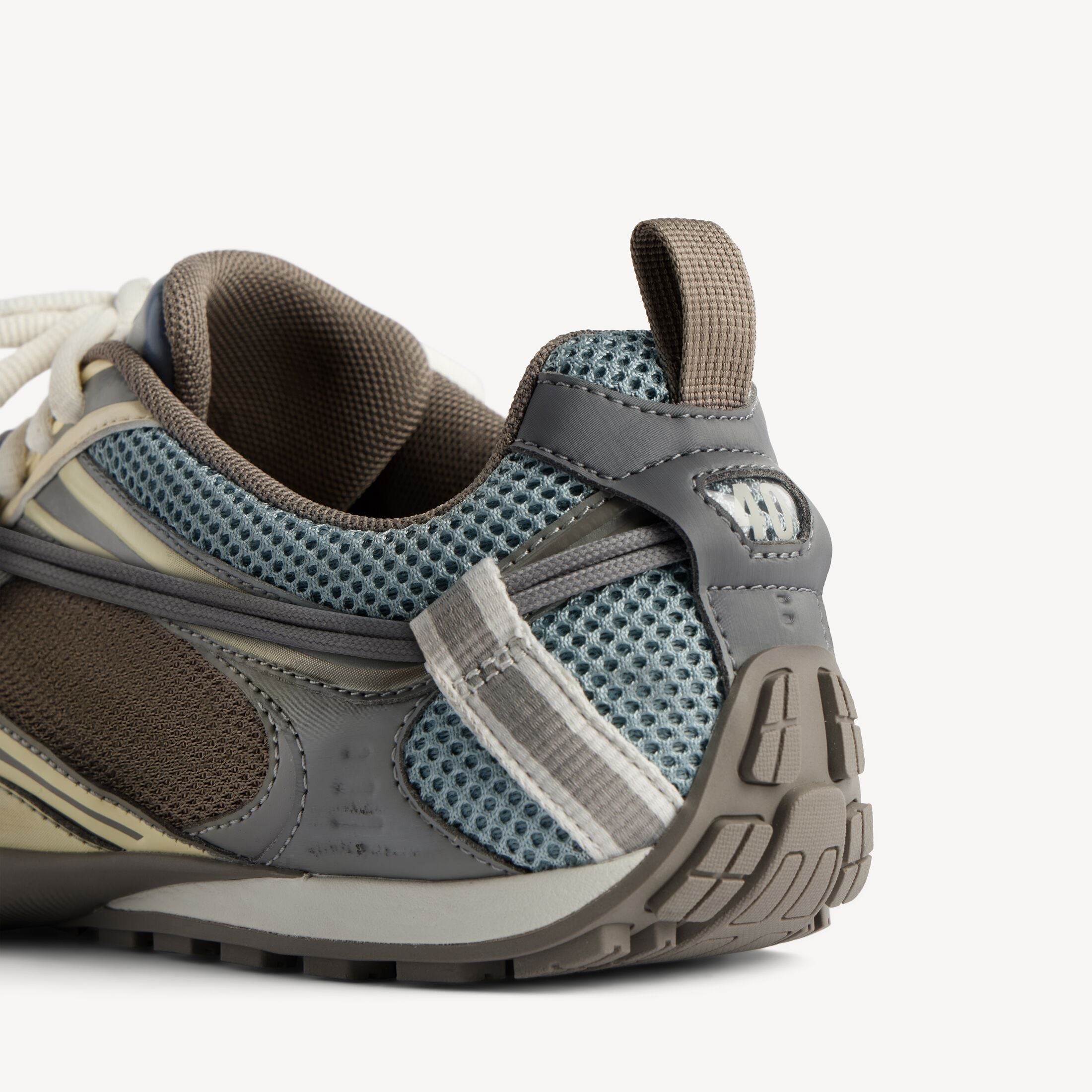 Men's Radar Gradient Lines Trainers in Brown/blue/yellow/grey