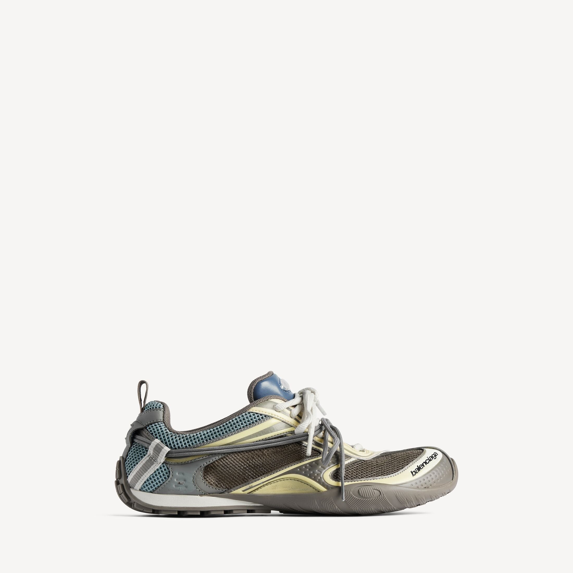 Men's Radar Gradient Lines Trainers in Brown/blue/yellow/grey