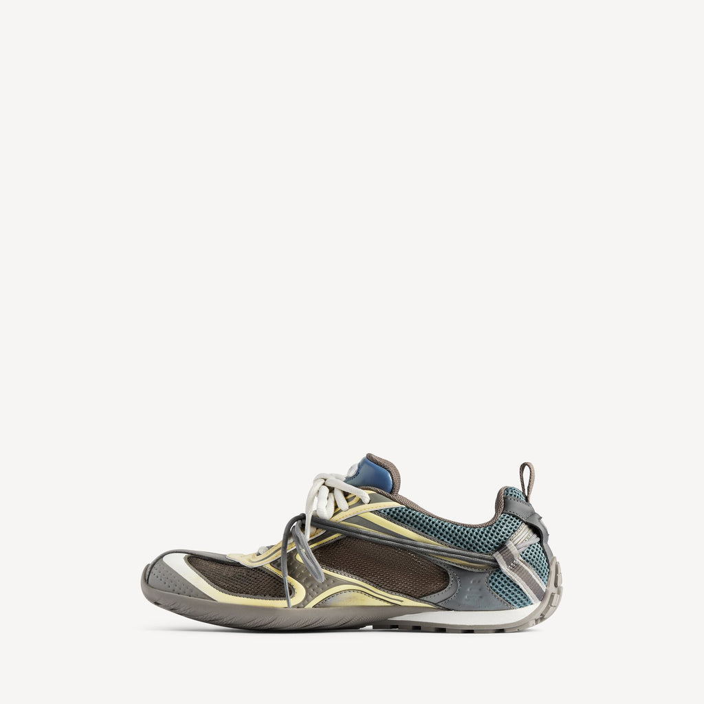 Men's Radar Gradient Lines Trainers in Brown/blue/yellow/grey