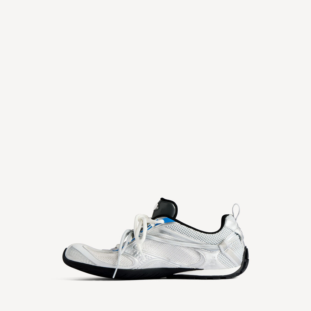 Men's Radar Gradient Lines Trainers in White/grey/silver/black/blue