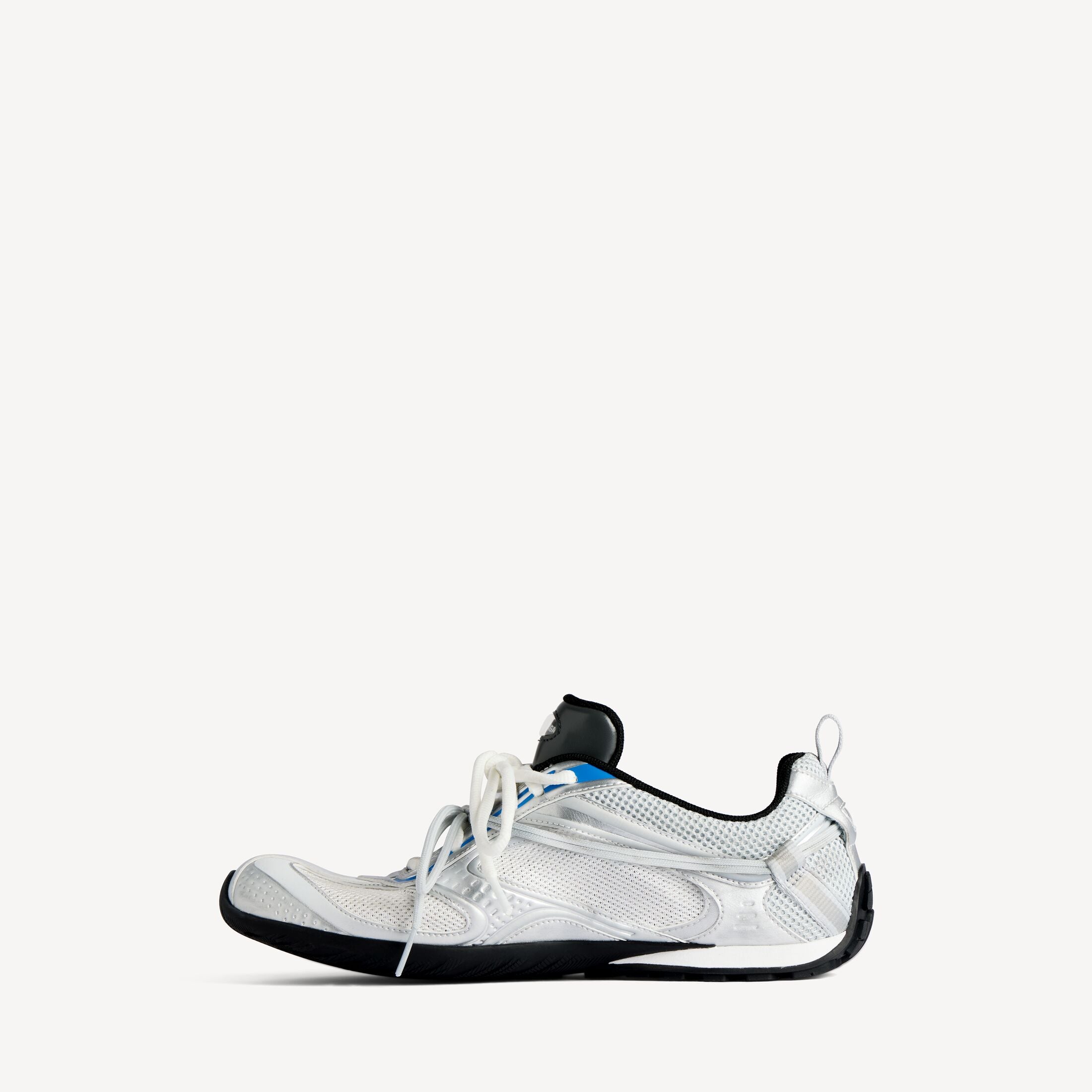 Men's Radar Gradient Lines Trainers in White/grey/silver/black/blue