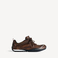 Men's Radar Leather Trainers in Brown/black