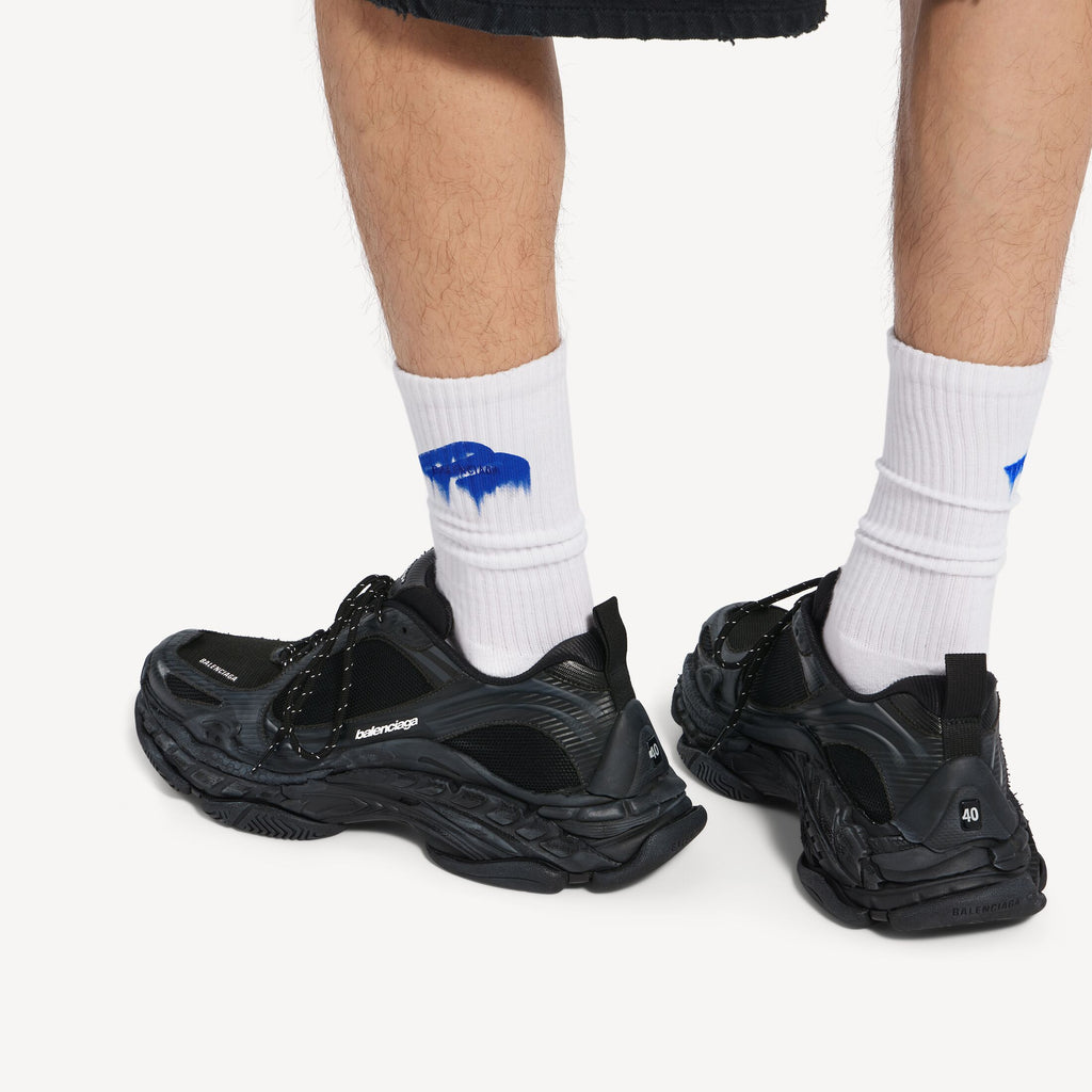 Men's Triple S.2 Trainers in Black/dark Grey