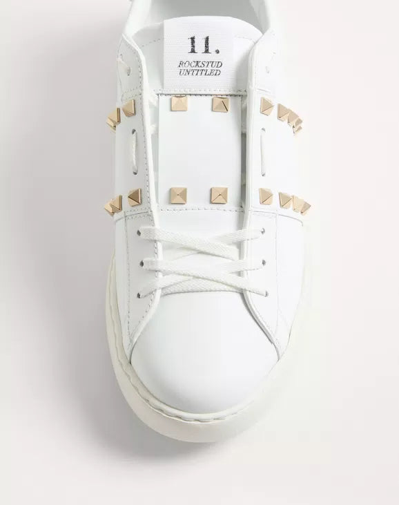 Calfskin Rockstud Untitled Sneaker