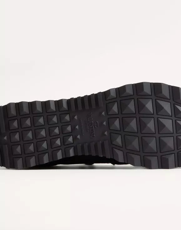 Rockrunner sneaker outsole with raised square tread pattern.