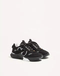 Demivee Trainer In Mesh Fabric With Suede Inserts