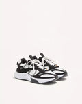 Demivee Trainer In Mesh Fabric With Suede Inserts