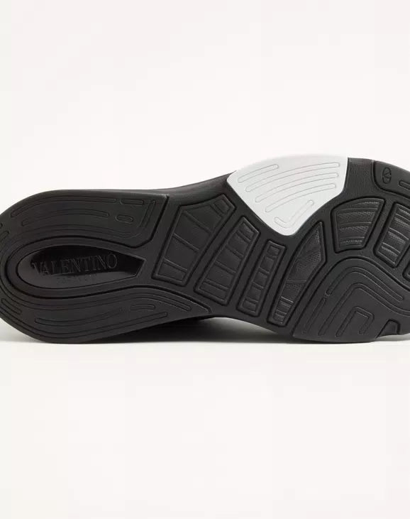 Demivee Trainer In Mesh Fabric With Suede Inserts