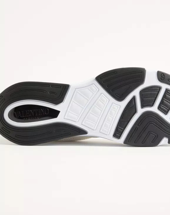 Demivee Trainer In Mesh Fabric With Suede Inserts